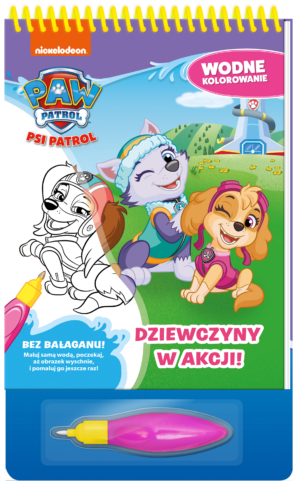 Dziewczyny w akcji! Psi Patrol. Wodne kolorowanie