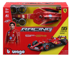 Bburago Model 1:24 BOLID F1 Ferrari SF-24 Carlos Sainz do złożenia 18-26859