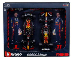 Bburago Model 1:24 Red Bull RB19 Verstappen Perez zestaw bolidów F1 18-28061