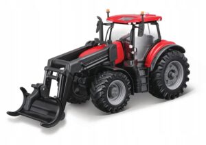 Bburago Model Traktor z chwytakiem Case IH Optum 300 CVX maszyna rolnicza