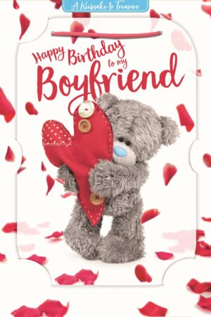 Karnet holograficzny 3D Happy Birthday To My Boyfriend