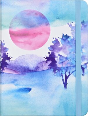 Notatnik Midi Refleksje gładki z kolorowymi stronami Peter Pauper Press