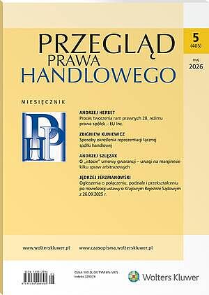 Przegląd Prawa Handlowego - Nr 5/2026 [405]